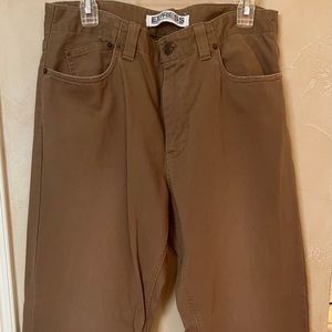 Express Precision Fit Men’s Brown Corduroy Pants Jeans 34 X 30 Zipper